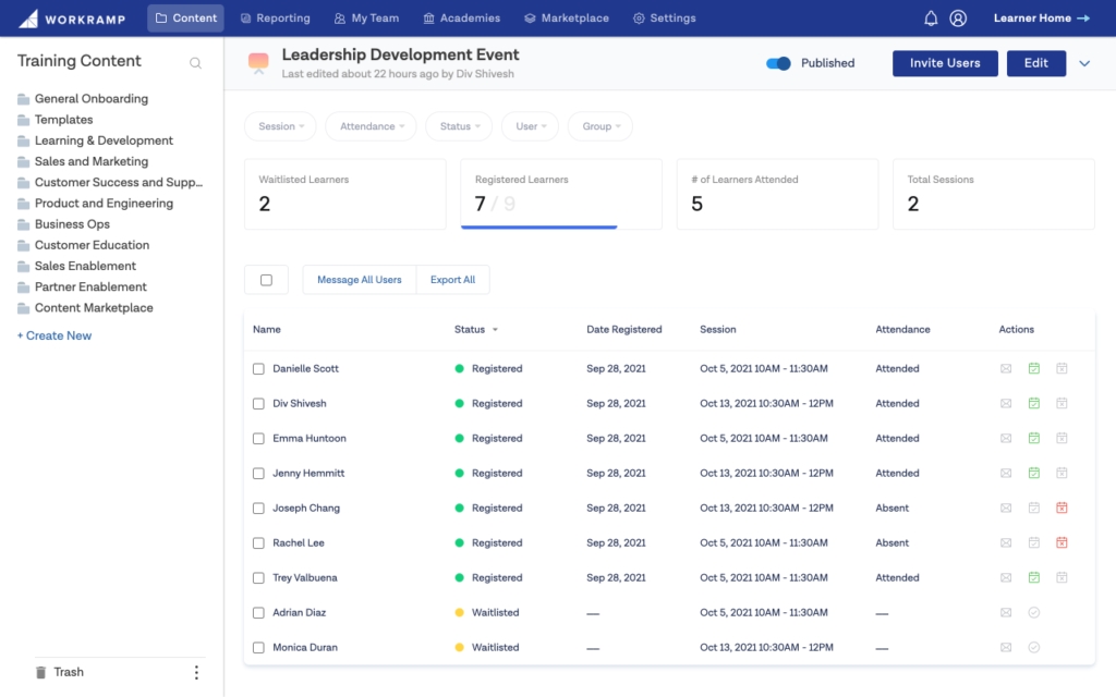 Attendance Tracking