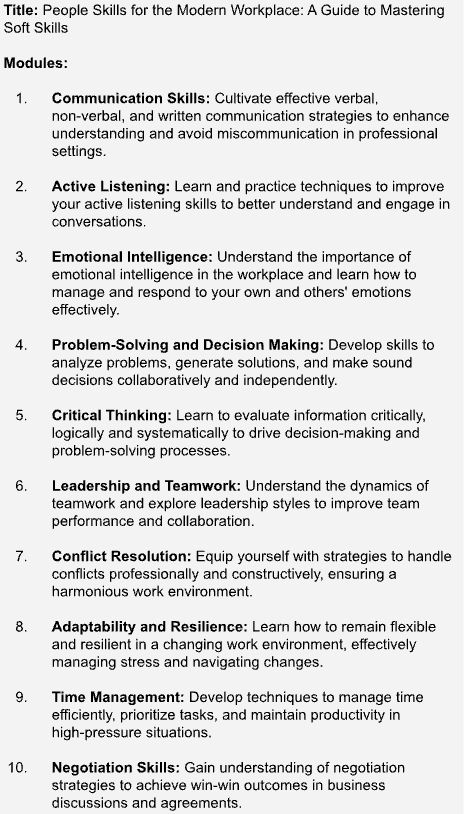 soft skills eLearning